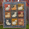 Sleepy Cat Haven Blanket - H222 - Premium Blanket