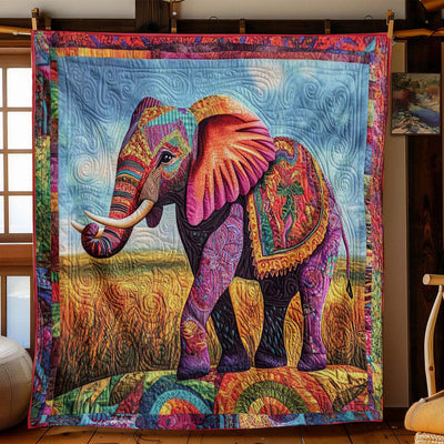 Colorful Elephant Blanket - H235 - Premium Blanket