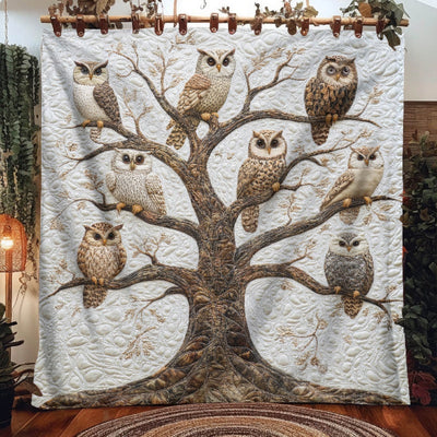 Owls in Vigil Blanket - H297 - Premium Blanket