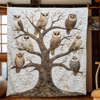 Owls in Vigil Blanket - H297 - Premium Blanket