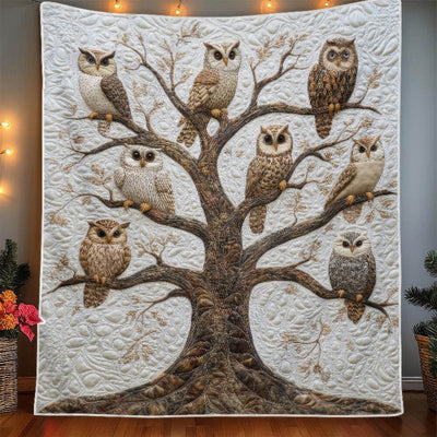 Owls in Vigil Blanket - H297 - Premium Blanket