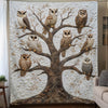 Owls in Vigil Blanket - H297 - Premium Blanket