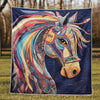 Rainbow Rider Horse Blanket - H301 - Premium Blanket