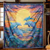 Horizon Jump Dolphins Blanket - H302 - Premium Blanket