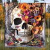 Eternal Bloom Skull Blanket - H319 - Premium Blanket