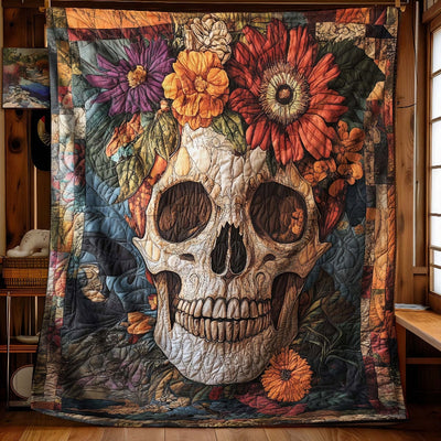 Eternal Bloom Skull Blanket - H320 - Premium Blanket