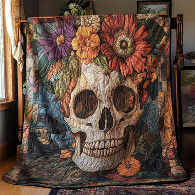 Eternal Bloom Skull Blanket - H320 - Premium Blanket