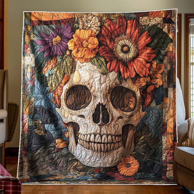 Eternal Bloom Skull Blanket - H320 - Premium Blanket