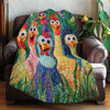 Whimsical Cute Chickens - H325 - Premium Blanket