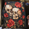 Together Forever Skull Blanket - H340 - Premium Blanket