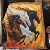 Running Free Horses Blanket - H341 - Premium Blanket