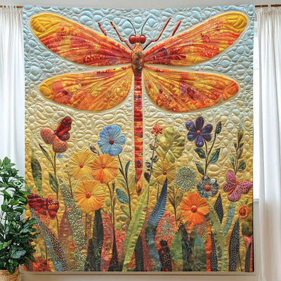 Whimsical Dragonfly Elegance Blanket - H342 - Premium Blanket