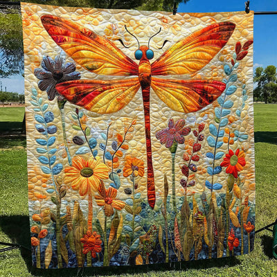 Whimsical Dragonfly Elegance Blanket - H343 - Premium Blanket