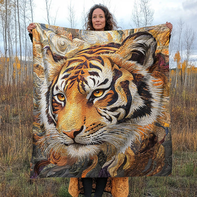 Savage Elegance Tiger Blanket - H348 - Premium Blanket