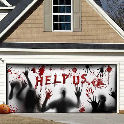 Help Us! Halloween Garage Door Covers HC007