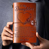 To My Daughter -I am So Proud of You - Engraved Leather Journal Notebook