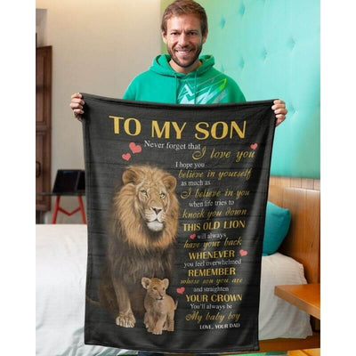 To My Son - From Dad - A384 - Premium Blanket