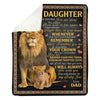 To My Daughter - From Dad - A385 - Premium Blanket