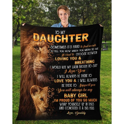 To My Daughter- From Dad - A322 - Premium Blanket