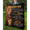 To My Daughter- From Dad - A322 - Premium Blanket