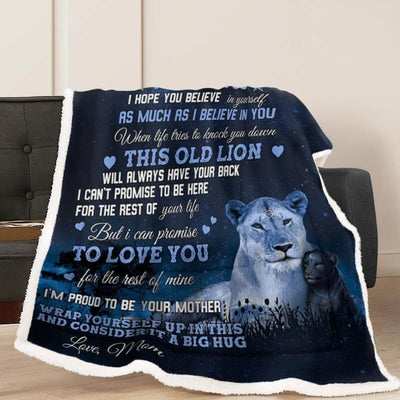 To My Son - From Mom - Lion A333 - Premium Blanket