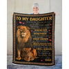 To My Daughter - From Dad - A385 - Premium Blanket