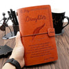 Enjoy The Ride - Engraved Leather Journal Notebook