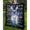 To My Son - From Mom  - A373 - Premium Blanket