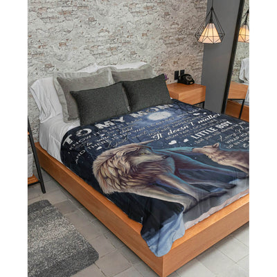 I Know It‘s Not Easy For Woman To Raise A Child Wolf A371 - Premium Blanket