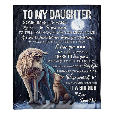 To My Daughter - From Dad - A323 - Premium Blanket