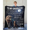 To My Daughter - From Dad - Wolfblanket - A323 - Premium Blanket