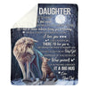 To My Daughter - From Dad - Wolfblanket - A323 - Premium Blanket