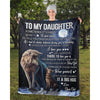 To My Daughter - From Dad - Wolfblanket - A323 - Premium Blanket