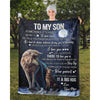 To My Son - From Mom - Wolfblanket - A323 - Premium Blanket