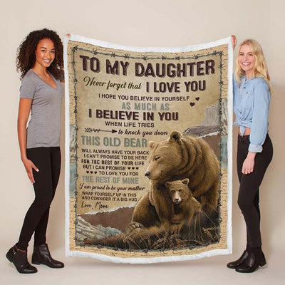 I Believe In You - A932 - Brown Bear Premium Blanket