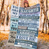 To My Daughter - From Mom - My Love For You Is Forever G006 - Premium Blanket