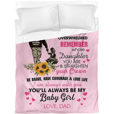 To My Daughter - From Dad - A327 - Premium Blanke