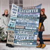 To My Daughter - From Mom - My Love For You Is Forever G006 - Premium Blanket