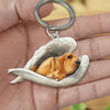 Sleeping Angel Acrylic Keychain Bloodhound