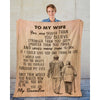 To My Wife - From Husband - F024 - Premium Blanket