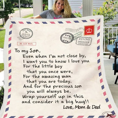 To My Daughter/Son - Sweet Words Letter A614 - Sherpe Blanket