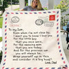 To My Daughter/Son - Sweet Words Letter A614 - Sherpe Blanket