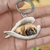 Sleeping Angel Acrylic Keychain English Mastiff