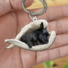 Sleeping Angel Acrylic Keychain Scottish Terrier SA140