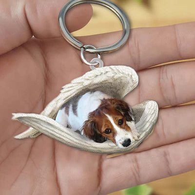 Sleeping Angel Acrylic Keychain Nederlandse Kooikerhondje SA171