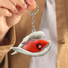 Sleeping Angel Acrylic Keychain Cardinal SA190