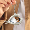 Sleeping Angel Acrylic Keychain Guinea Pig SA220