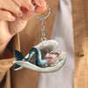 Sleeping Angel Acrylic Keychain Mermaid SA229