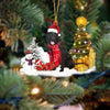 Flat Coat Retriever Christmas Ornament SM166