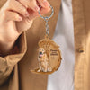 Golden Retriever Forever In My Heart Acrylic Keychain FK072